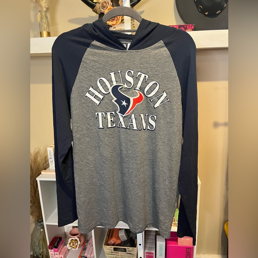 NFL Houston Texans Gray and Navy Hoodie